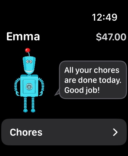 The robot says all chores are done